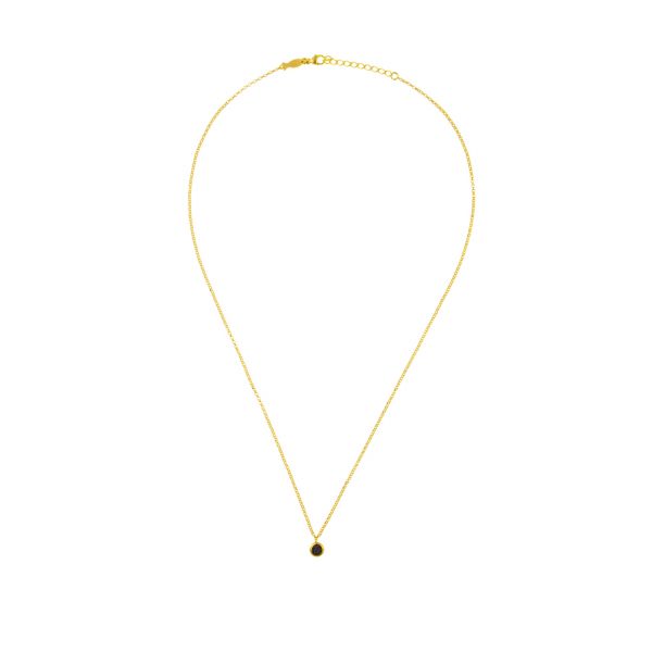 Edle Kurshuni Halskette aus vergoldetem Silber mit Anhänger aus glitzerndem Rauchquarz: Jetzt versandkostenfrei im Perlenmarkt OnlineShop bestellen!